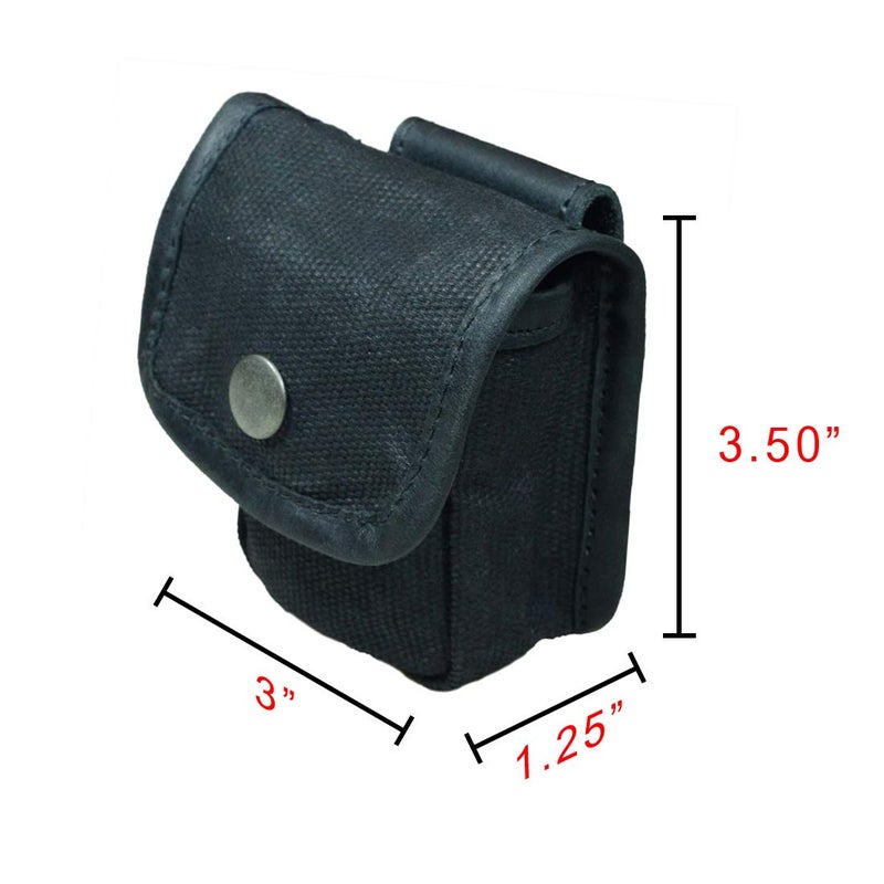 Hide & Drink, Squared Pouch with Belt Loop, Multi-Purpose Hip Bag, Utility Pouch for Hiking, Fishing, Camping and Outdoor Accessories, Waxed Canvas, Handmade, Charcoal Black - Image 5